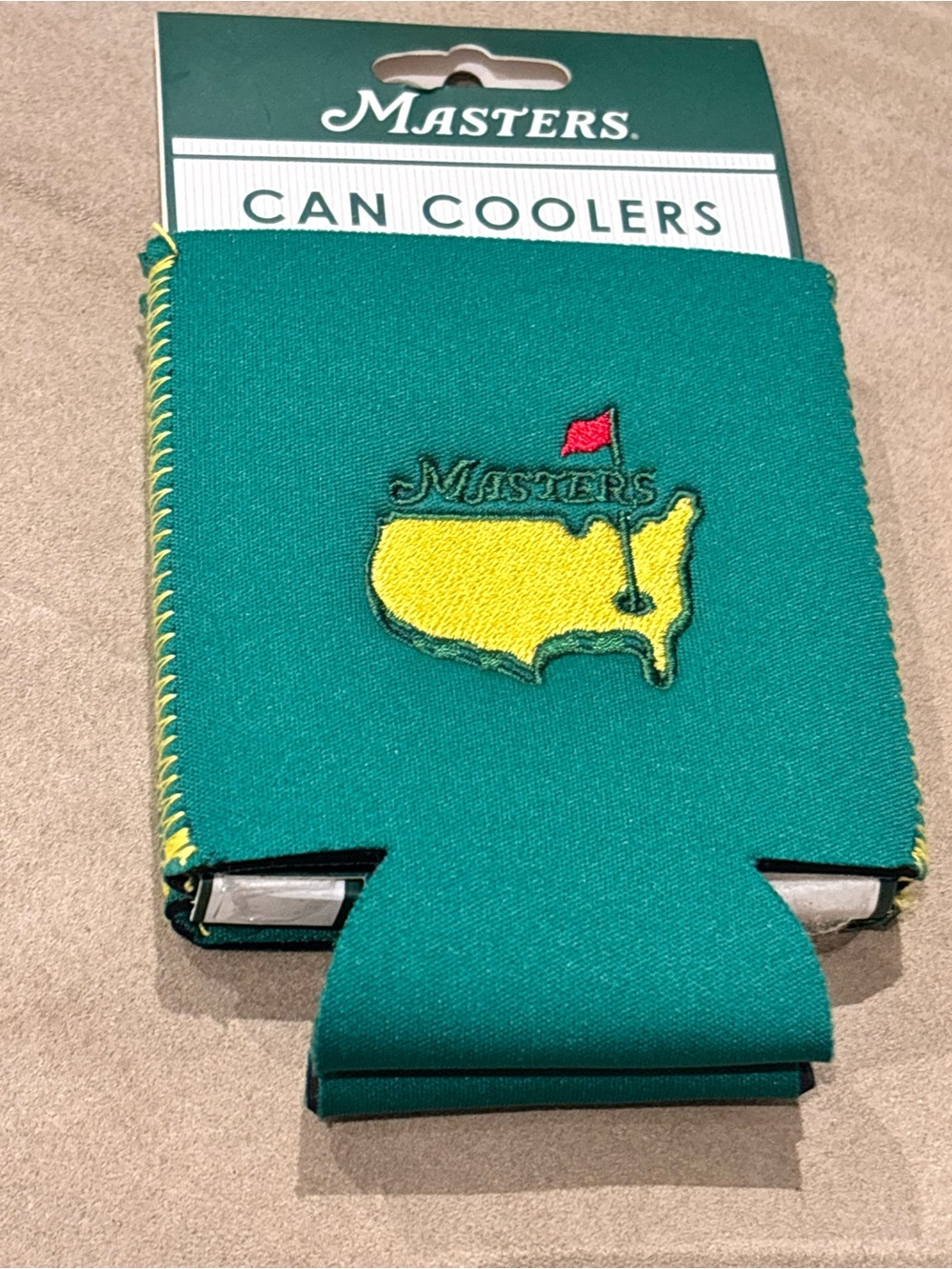 Masters Green Can Coolers, set of 2, New with tags